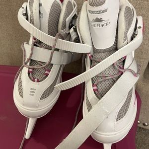 Little girl ice skates